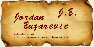 Jordan Buzarević vizit kartica